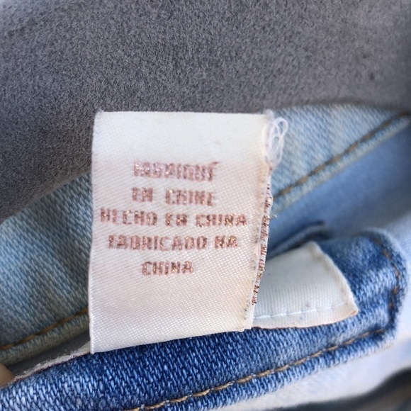 Forever 21 Distressed Denim Jacket | SIZE L - Picture 8 of 12